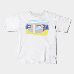 Camper on the beach Kids T-Shirt